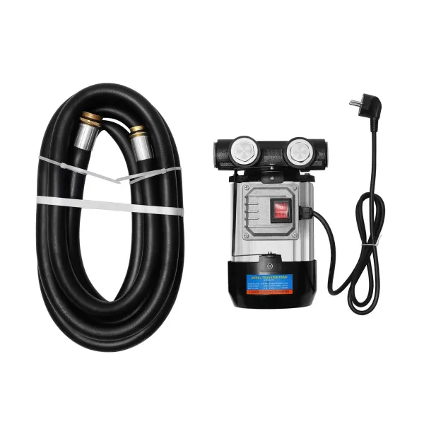 Pompe diesel auto-amorçante  230 V + 550 W - Pompe à diesel bio - Pompe à fioul électrique - Pompe à carburant