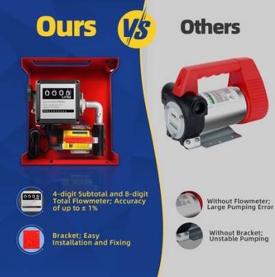 Pompe diesel auto-amorçante 230 V 45 l/min Pompe à fioul Pompe à carburant Pompe à huile