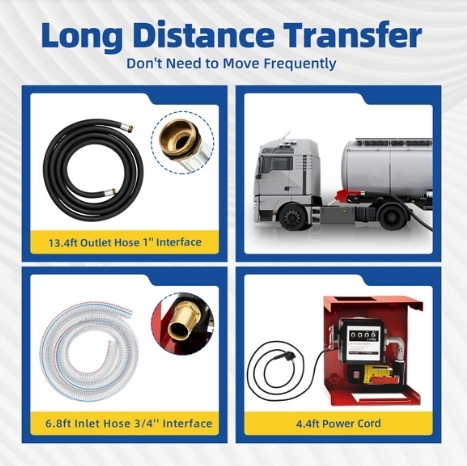 Pompe diesel auto-amorçante 230 V 45 l/min Pompe à fioul Pompe à carburant Pompe à huile
