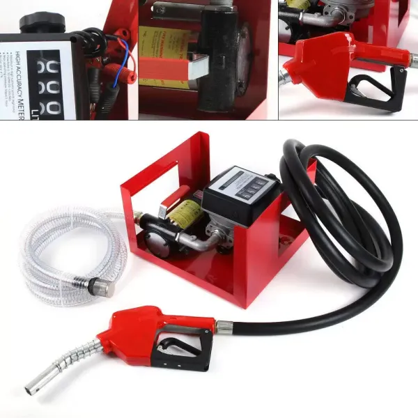 Pompe à diesel électrique, 45 l/min, pompe à fioul 12 V, outil auto-priming diesel, pompe à carburant avec compteur