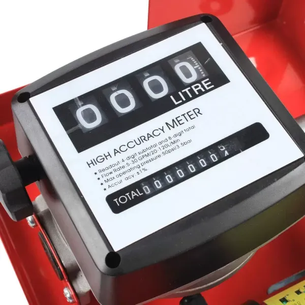 Pompe à diesel électrique, 45 l/min, pompe à fioul 12 V, outil auto-priming diesel, pompe à carburant avec compteur
