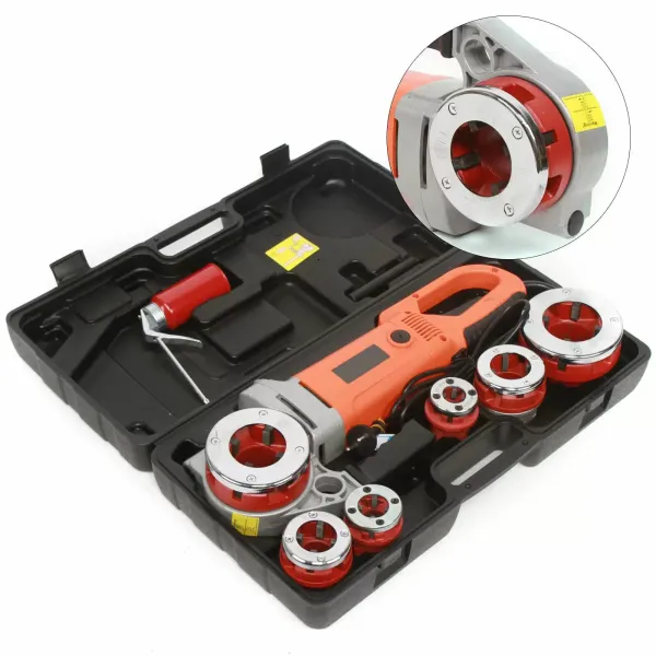 Kit de taraudage électrique - 1800 W - 50 Hz - 2800 tr/min - Coupe-tube portable avec 1/2-2"
