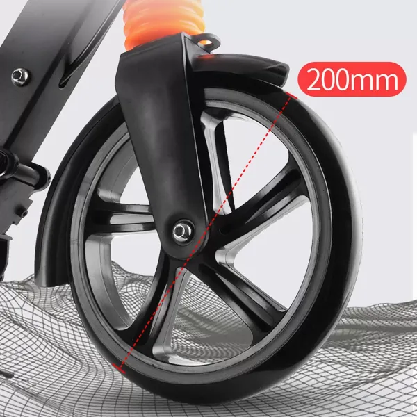 CNCEST Trottinette pliable pour adulte jusqu'à 100 kg - Hauteur réglable (noir)