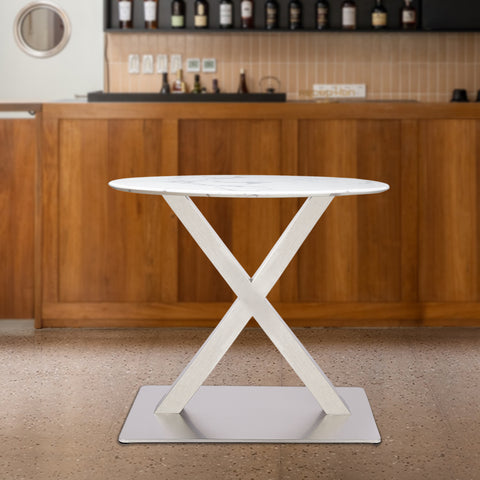 Pieds de table en métal en forme de X