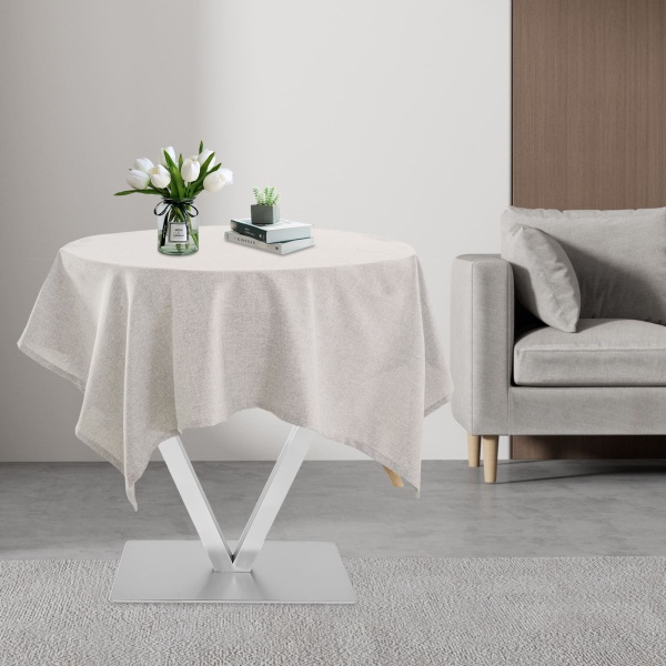 Pieds de table en forme de V en acier inoxydable brossé - Modèle en V