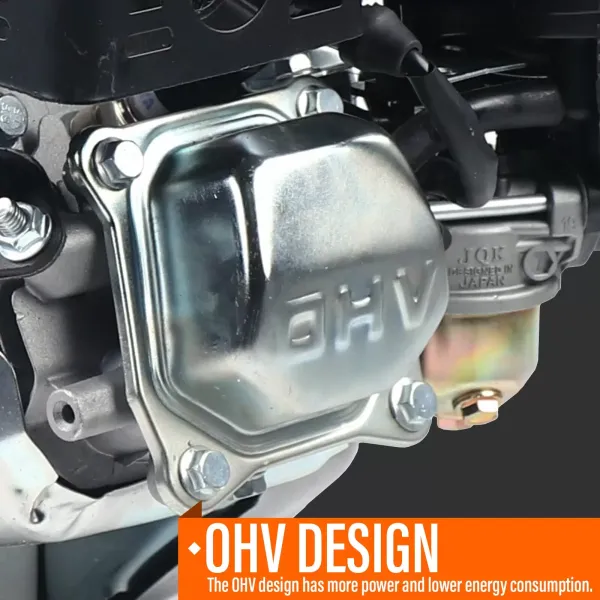 Moteur à essence 4 temps 212 cm³ - Moteur colonne 7,5 CV OHV - Démarrage facile avec démarrage électrique - 1 cylindre