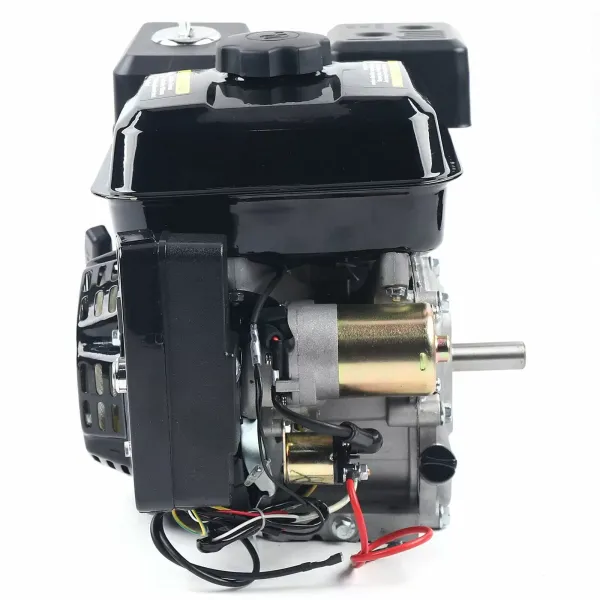 Moteur à essence 4 temps 212 cm³ - Moteur colonne 7,5 CV OHV - Démarrage facile avec démarrage électrique - 1 cylindre