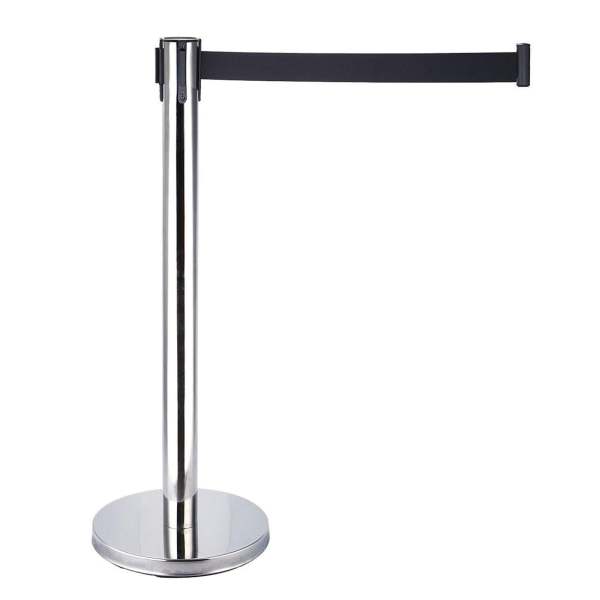 Lot de 4 béquilles pour système de guidage personnel avec sangles noires de 2 m pour hôtel