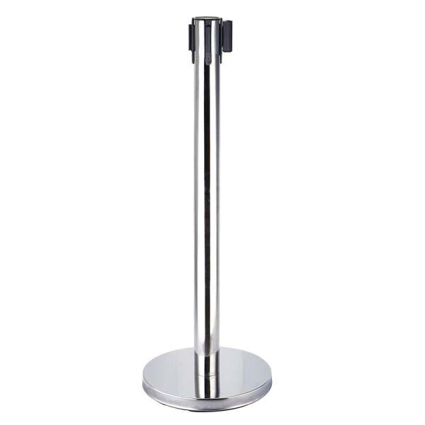 Lot de 4 béquilles pour système de guidage personnel avec sangles noires de 2 m pour hôtel