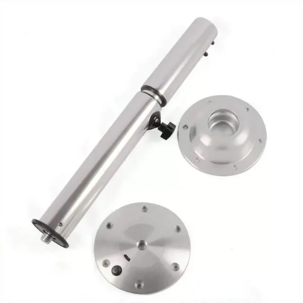 Pied de table pour bateau - Hauteur réglable de 565 à 720 mm - En aluminium