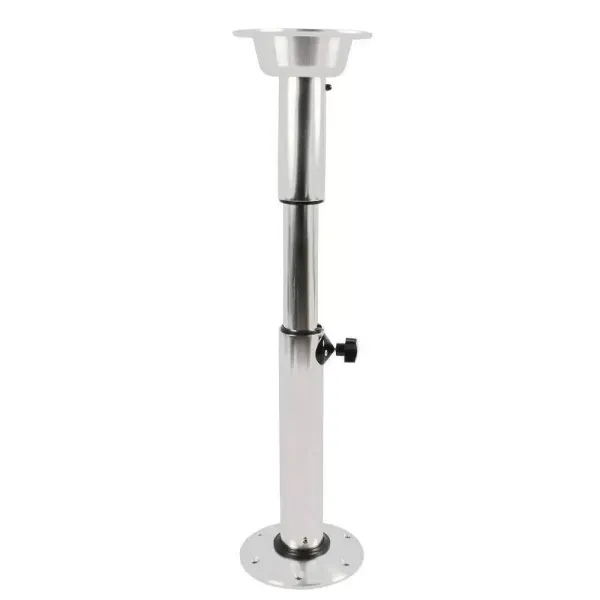 Pied de table pour bateau - Hauteur réglable de 565 à 720 mm - En aluminium