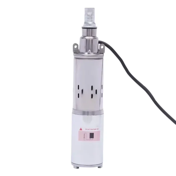 Pompe de puits profonde - 12 V - Solaire -  en acier inoxydable - 1,2 m³/h - Jusqu'à 20 m