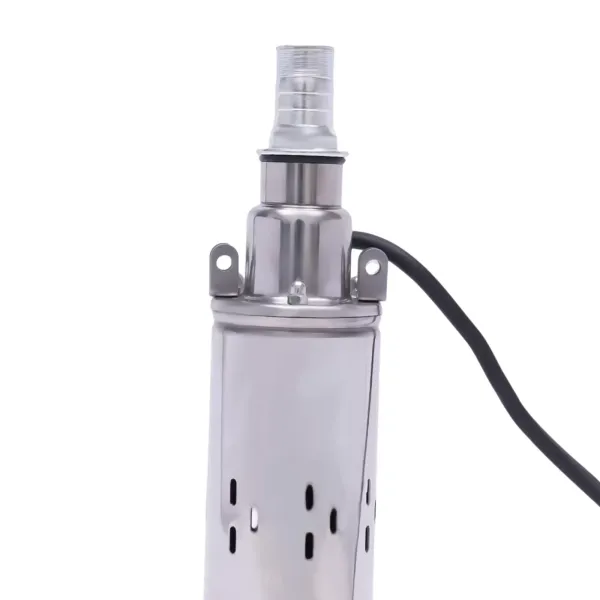 Pompe de puits profonde - 12 V - Solaire -  en acier inoxydable - 1,2 m³/h - Jusqu'à 20 m