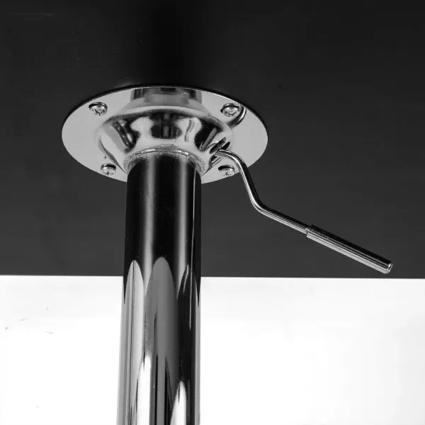 Table de Bar carrée réglable en Hauteur Bristo pour Café Kitchen Home Breakfast Noir