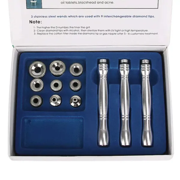 Dispositif de dermabrasion d'équipement de machine de dermabrasion de diamant 3 en 1 microdermabrasion 60W