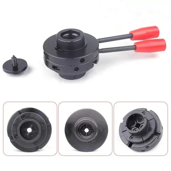 CNCEST Mandrin rotatif à 4 dents Ø 100 mm - Doublure auto-centrante - Mandrin auto-centrant - 4 pouces - M33 - En bois