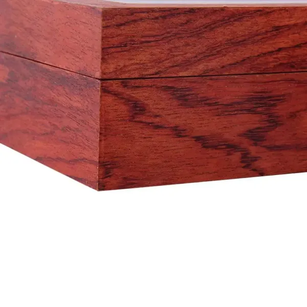 Coffret à Montres, Boîte pour Montres et Bracelets, Boîte à montres en bois à grilles multiples, doublure en velours, Rosewood Grain. (12 grilles)