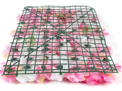 Pakket van 20 kunstmatige rozenwanden voor bruiloften - 40 x 60 cm
