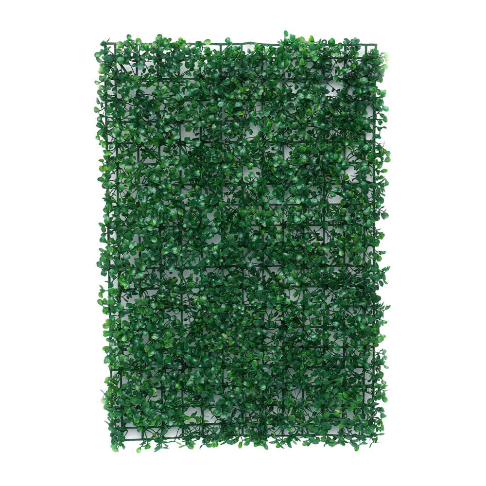 12 Stück künstliche Hecken-Hängepflanzen, Wand-Wand-Pflanzenmatte, Außendekoration – 40 x 60 cm