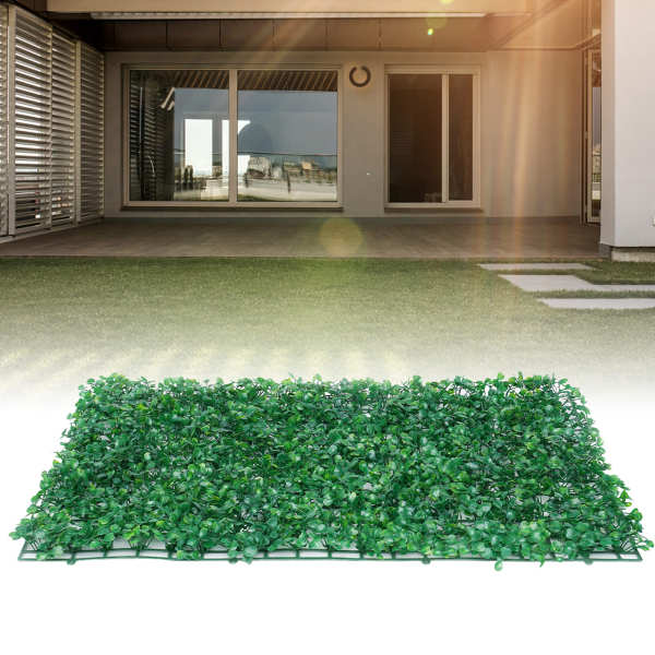 12 Pcs Artificielle Haie Plantes Suspendues Mur Plante Murale Tapis Décoration Extérieure - 40X60cm