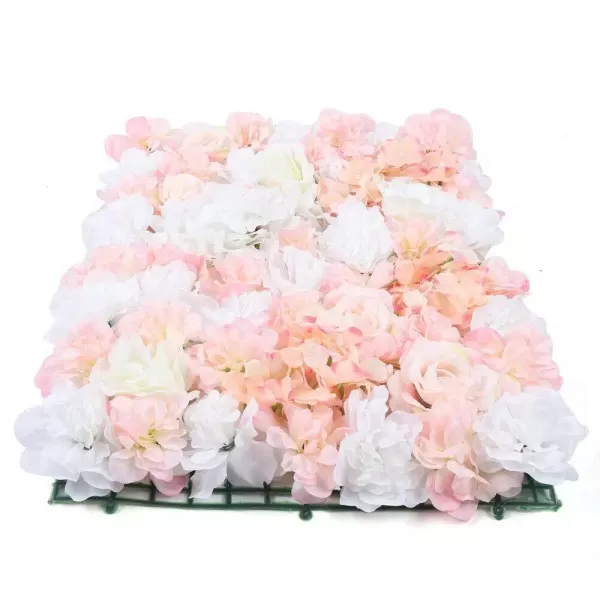 Lot de 6 murs de roses artificiels pour décoration de fond de rues de mariage