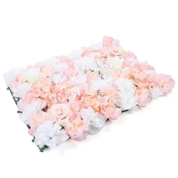 Lot de 6 murs de roses artificiels pour décoration de fond de rues de mariage