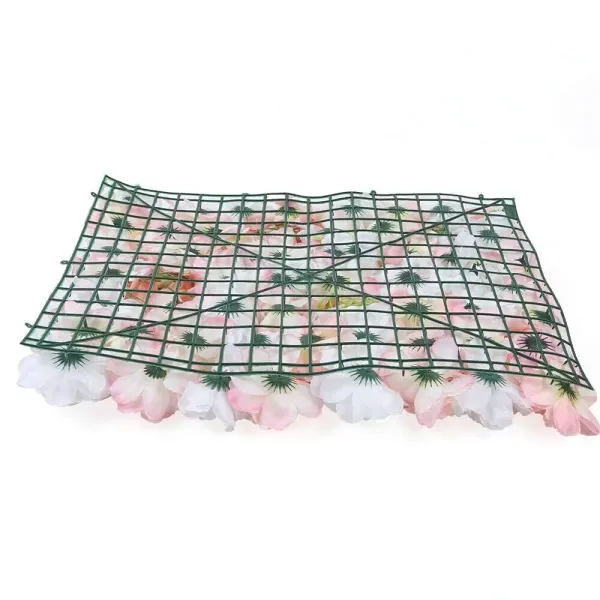 Lot de 6 murs de roses artificiels pour décoration de fond de rues de mariage
