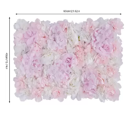 12x40x60cm Kunstmatige Roos Bloem Muur Bruiloft Decoratie Straat Achtergrond Zijden Bloem Muur