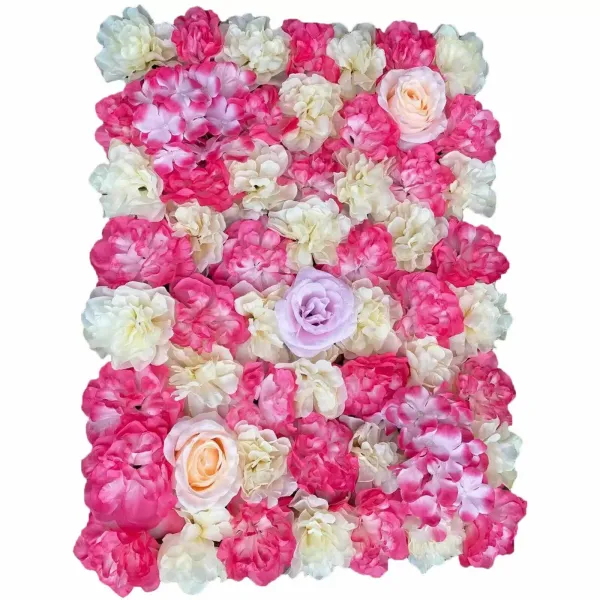 Lot de 6 murs à fleurs artificiels - 60 x 40 cm - Fleurs artificielles - Pour jardin, balcon, mariage, rue, décoration à suspendre