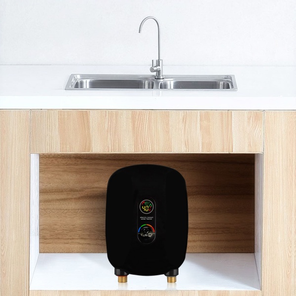 Chauffe-eau électrique sans réservoir 220 V pour l'approvisionnement en eau chaude instantané Accessoires de salle de bain