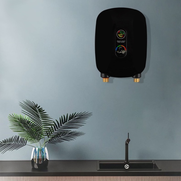 Chauffe-eau électrique sans réservoir 220 V pour l'approvisionnement en eau chaude instantané Accessoires de salle de bain