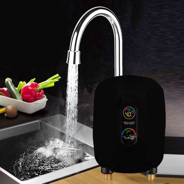 Chauffe-eau électrique sans réservoir 220 V pour l'approvisionnement en eau chaude instantané Accessoires de salle de bain