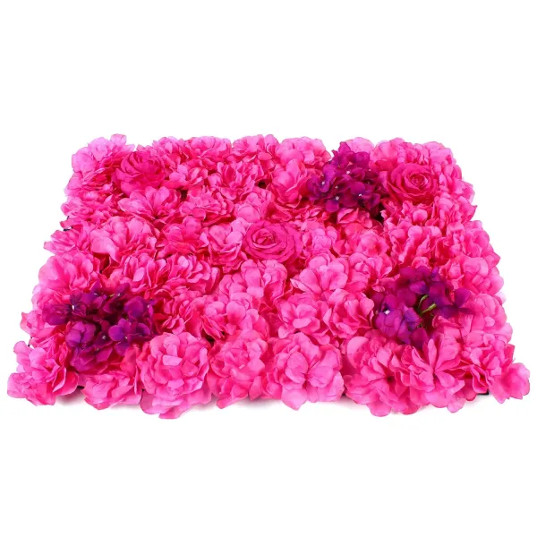 CNCEST 12X Fleurs Artificielles Mur Roses Fleurs Artificielles pour Fond Mariage Rue Décoration 40 X 60 X 2 cm