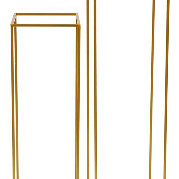 2 pièces de fleurs métalliques décorant des vases de fleurs à la chute de la route de la colonne de référence des fournitures de mariage 2 pièces de fleurs métalliques décorant des vases de fleurs à la chute de la route de la colonne de référence des fournitures de mariage