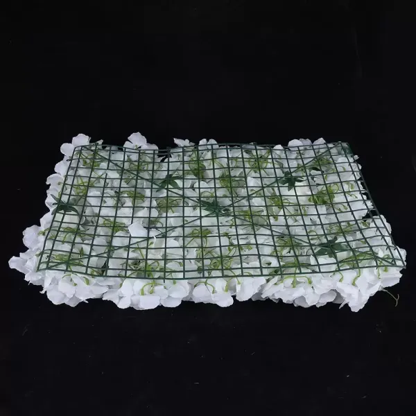 CNCEST 12 x mur de fleurs artificielles pour décoration de mariage, fête (blanc)