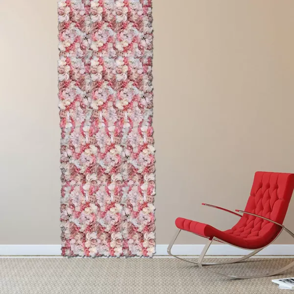 6 x Mur de fleurs artificielles, mur de roses en soie, fond pour mariage, fête, jardin DIY décoration