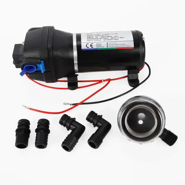 Pompe à eau comprimée - 12 V - 17 L/min - Pour transmission générale de l'eau - Pompe pulvérisateur - Petit système de pluie