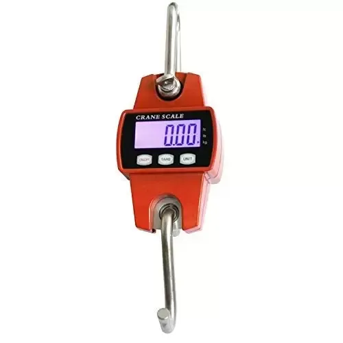 Pèse-personne numérique électronique avec écran LCD à suspendre 300 kg Pèse-personne numérique électronique avec écran LCD à suspendre 300 kg