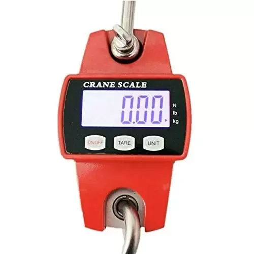 Pèse-personne numérique électronique avec écran LCD à suspendre 300 kg Pèse-personne numérique électronique avec écran LCD à suspendre 300 kg