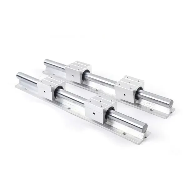 Guide linéaire pour roulement linéaire, 2 rails linéaires