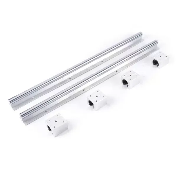 Guide linéaire pour roulement linéaire, 2 rails linéaires Guide linéaire pour roulement linéaire, 2 rails linéaires