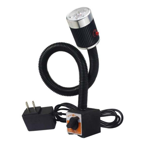 Lampe de travail avec pied magnétique, 6 W LED magnétique, lampe flexible et étanche, bras de cygne