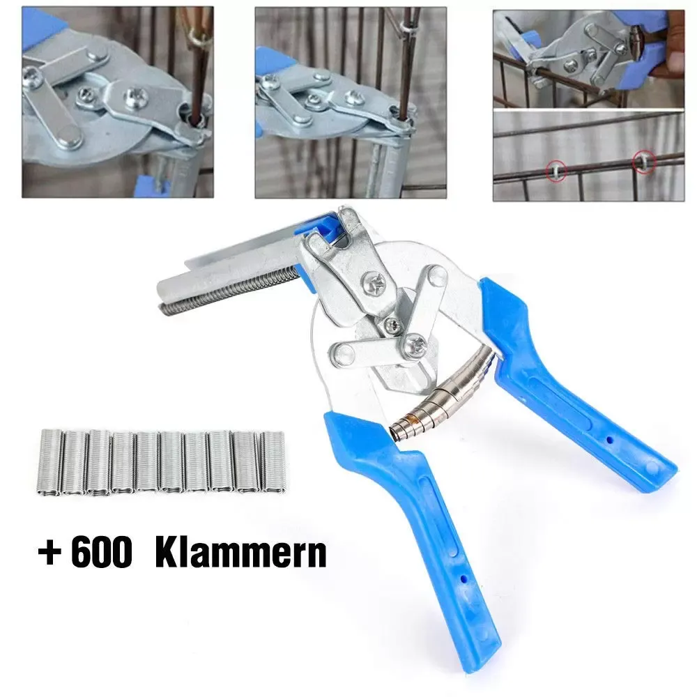 Hog Ring Pince pour clôture automatique avec 600 agrafes