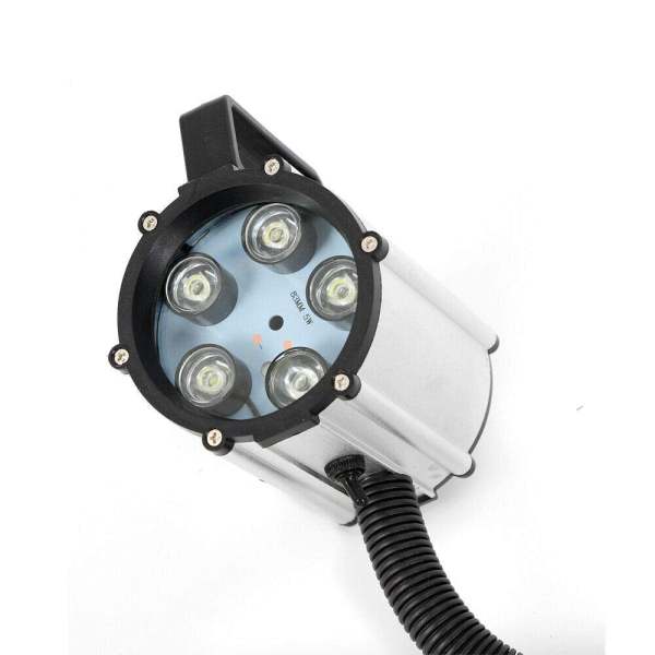Lampe Col de Cygne Flexible, 5W LED Lampe de Tour Lampe de Travail Lampe de Machine Lampe de Bras Étanche, avec Base Fixe
