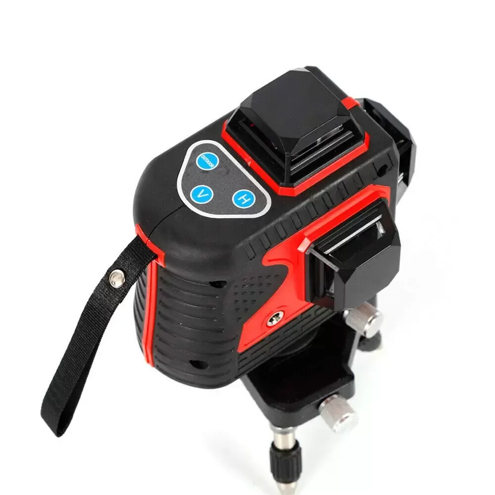 Niveau à bulle 3D auto-nivelant 12 lignes 360° (aspect rouge lumière verte)