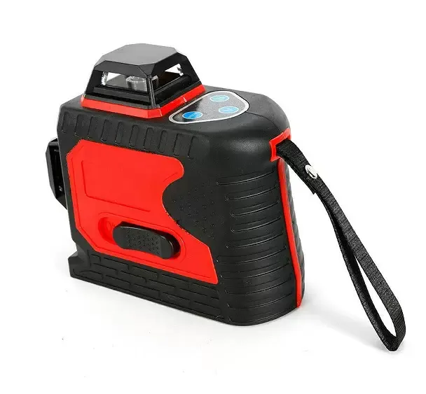 Niveau à bulle 3D auto-nivelant 12 lignes 360° (aspect rouge lumière verte)