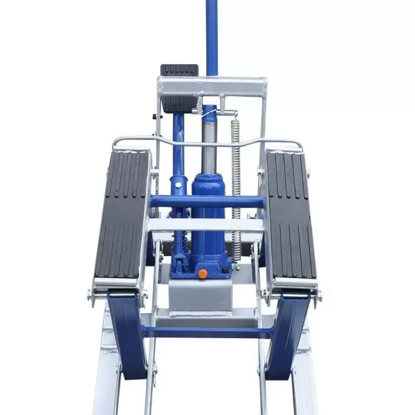 Support de levage hydraulique pour moto - 680 kg - Avec pédale de levage hydraulique - Pour l'atelier - Bleu Support de levage hydraulique pour moto - 680 kg - Avec pédale de levage hydraulique - Pour l'atelier - Bleu