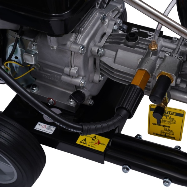 Nettoyeur haute pression pour véhicule - Moteur à essence 7,5 CV - Buse haute pression pour voiture, maison, pelouse, jardin