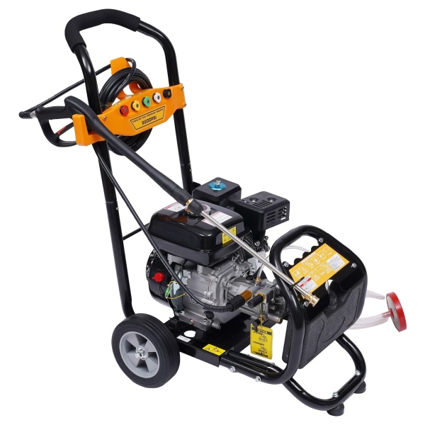 Nettoyeur haute pression pour véhicule - Moteur à essence 7,5 CV - Buse haute pression pour voiture, maison, pelouse, jardin