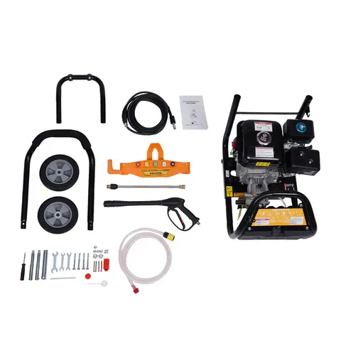 Nettoyeur haute pression pour véhicule - Moteur à essence 7,5 CV - Buse haute pression pour voiture, maison, pelouse, jardin